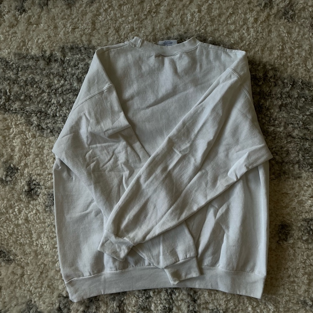 Champion White Sweatshirt with Blue DEWEY Print - Picture 3 of 3